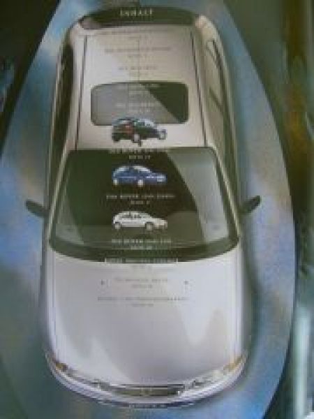 Rover Serie 200 Prospekt Großformat September 1999