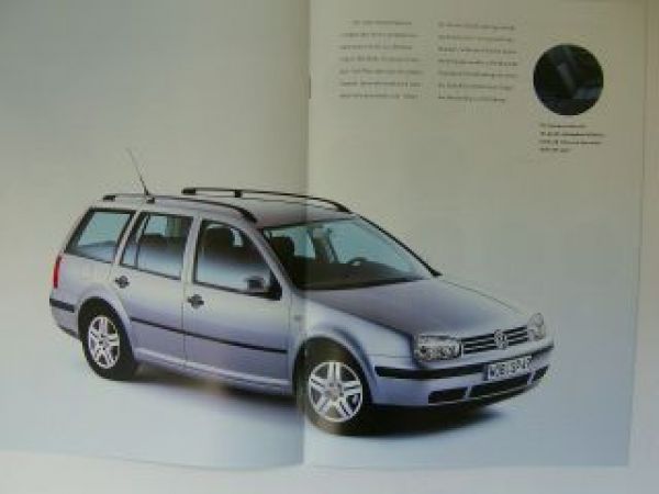 VW Golf +Variant Special Typ 1J Prospekt Juli 2001 NEU