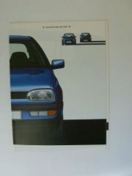 VW Golf 1HXO Vom Erfinder des Golf +Typ17 +19B Prospekt
