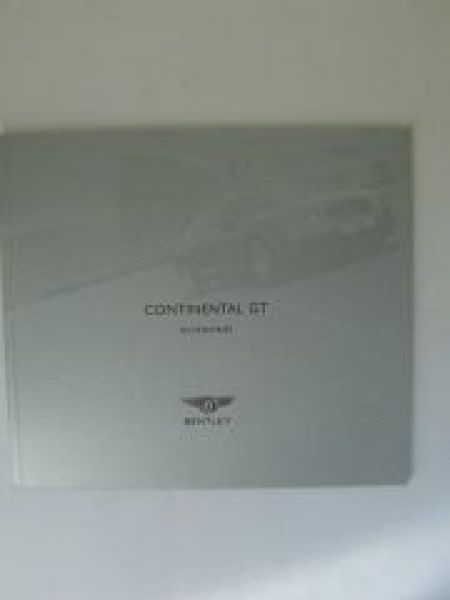 Bentley Continental GT Accessoiries 2004 UK Prospekt