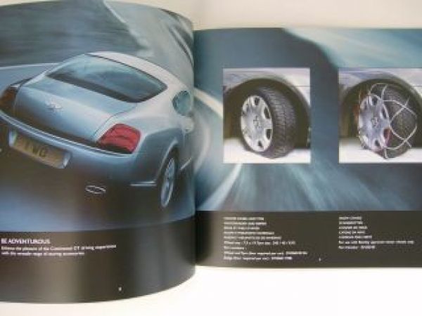 Bentley Continental GT Accessoiries 2004 UK Prospekt