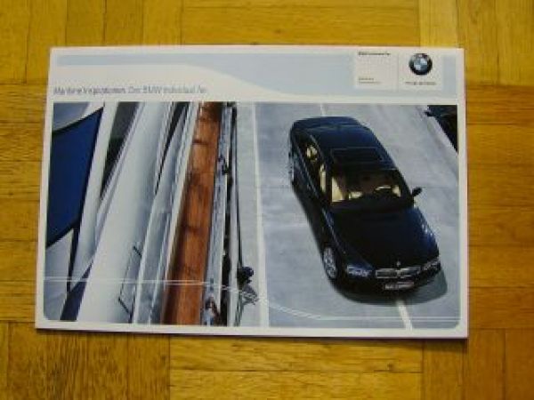 BMW Individual 7er E65 E66 Sonderprospekt Maritim 2003