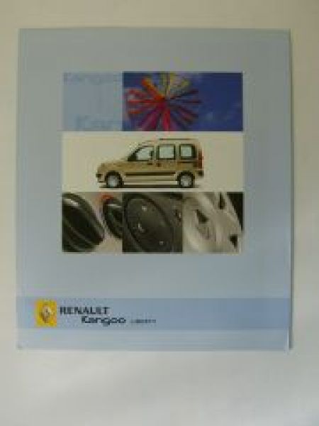 Renault Kangoo Liberty Prospekt Juli 2004 NEU