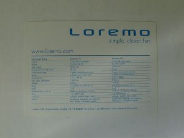 Loremo LS +GT Infokarte zur Vorstellung NEU