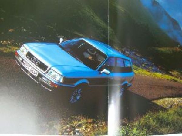 Audi 80 Avant +Quattro Großformat Prospekt September 1992