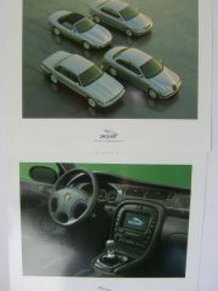 Jaguar X-Type Vorstellungs Bildermappe Prospekt Rarität