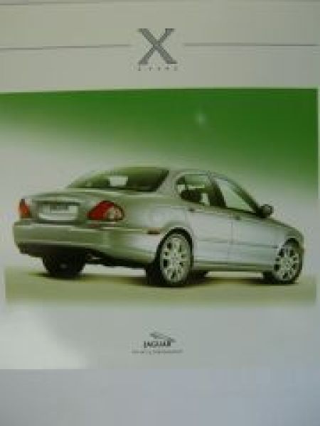 Jaguar X-Type Vorstellungs Bildermappe Prospekt Rarität