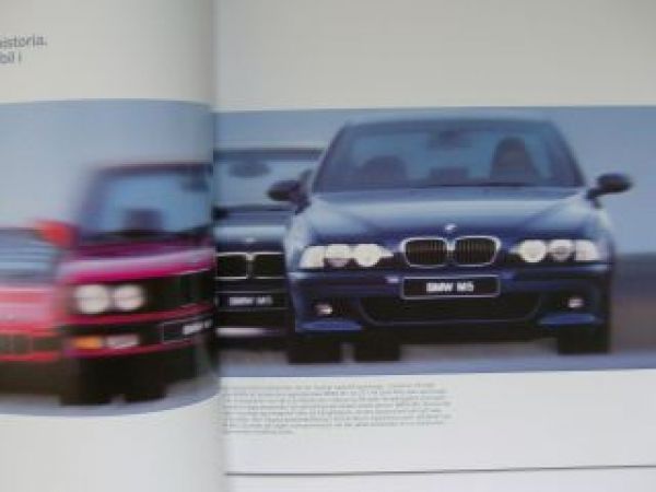 BMW Nya M5 sedan Schwedischer Prospekt E39 1998 NEU