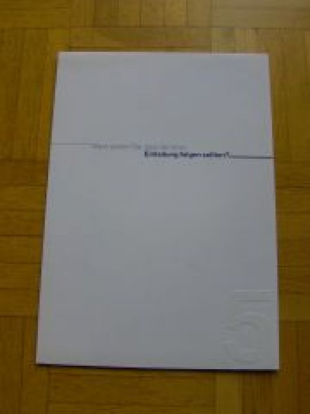 BMW 5er E60 Limousine Einladung A4 Prospekt 2003