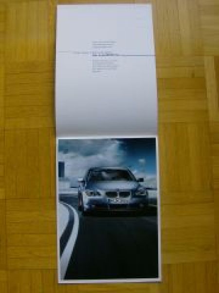 BMW 5er E60 Limousine Einladung A4 Prospekt 2003