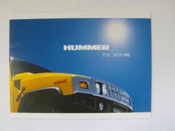 Hummer the new H2 Prospekt Juli 2004 NEU