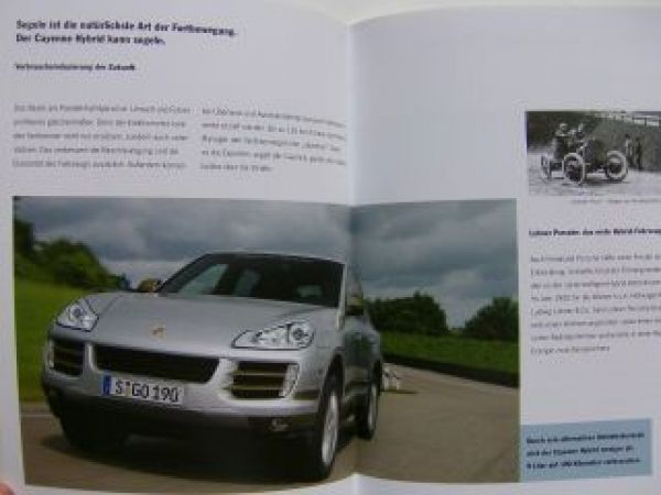 Porsche und Umwelt Prospekt 10/2007 NEU