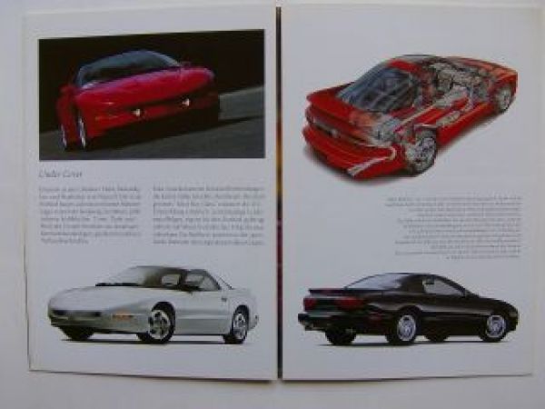 Pontiac Firebird SE +Trans Am Prospekt USA Deutsche Sprache