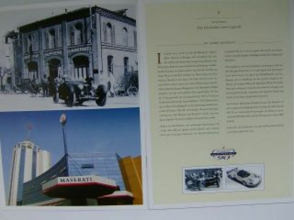 Maserati 90 Jahre Automobile 1914-2004 Prospekt ALLE