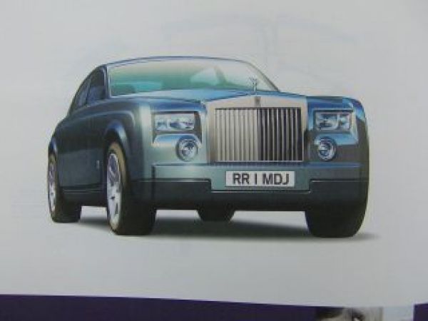 Rolls-Royce Phantom Prospekt A3 Format 2003 UK Englisch
