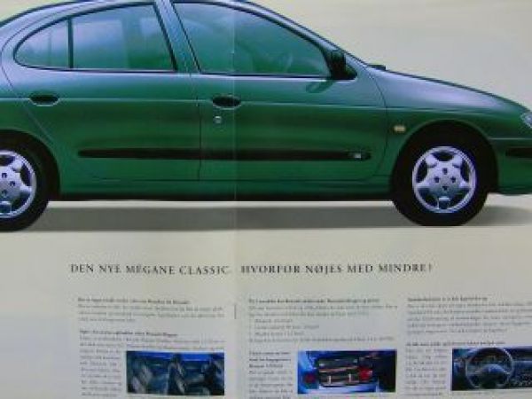 Renault A3 Format Dänischer Prospekt Megane +Scenic