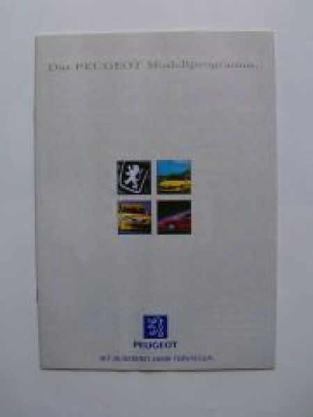 Peugeot Modellprogramm Prospekt ALLE 4/1997 NEU