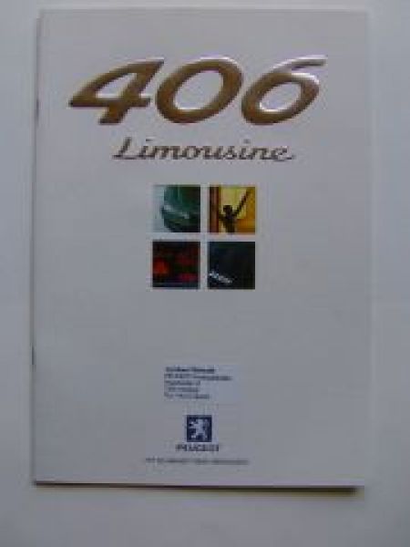Peugeot 406 Limousine Prospekt 4/1999 NEU