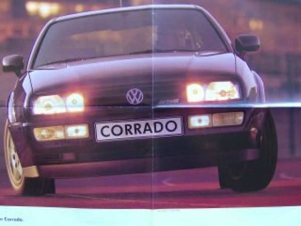 VW Corrado VR6 Prospekt/Poster August 1993 Rarität