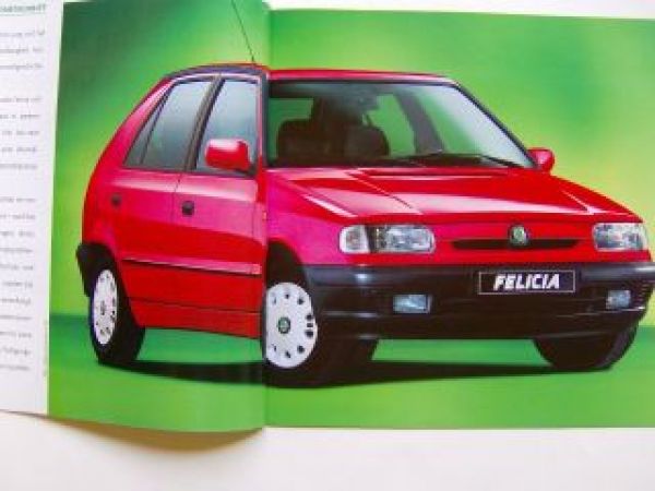 Skoda Felicia Limousine & Combi Prospekt Neue Generation 8/1996