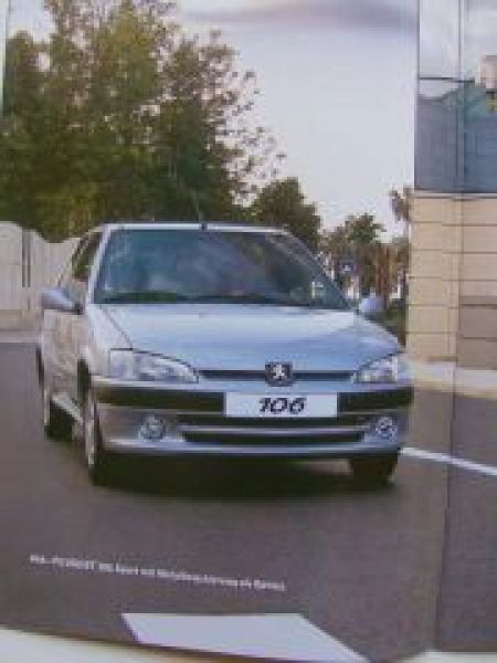 Peugeot 106 Prospekt 7/2000 +Papillon +Sport +Special