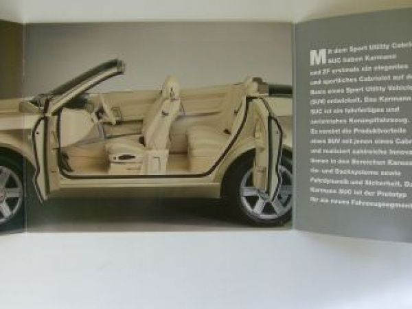 Karmann Das Sport Utility Cabrio+ Prospekt NEU