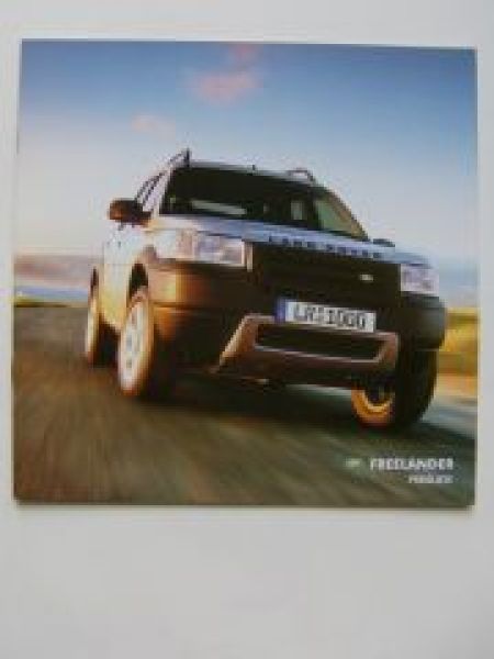 Land Rover Freelander Prospekt +Preisliste 2002 NEU