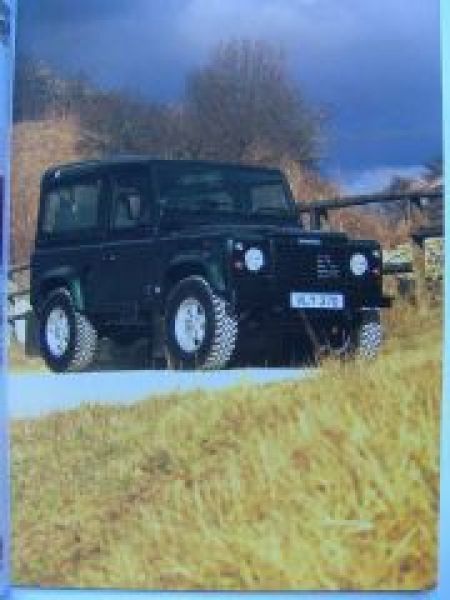 Land Rover Defender Prospekt 9/1997 90 110 130