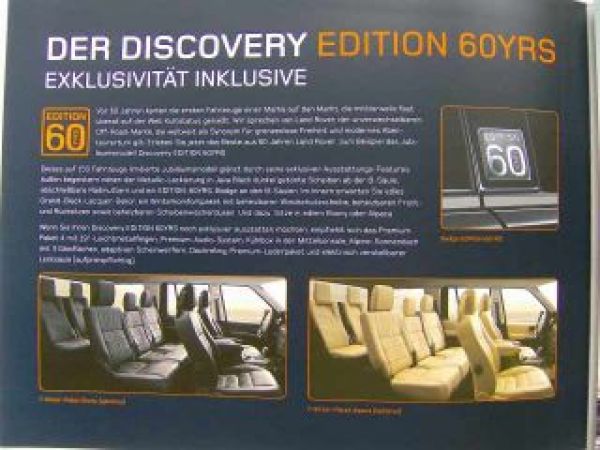 Land Rover Discovery Edition 60 YRS Sonderprospekt NEU