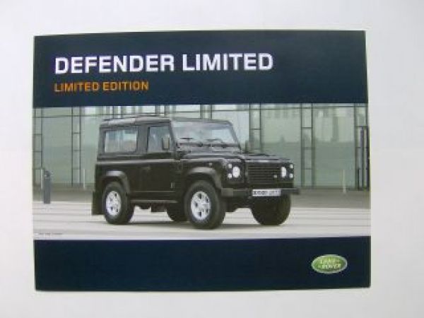 Land Rover Defender Limited Sonderprospekt NEU