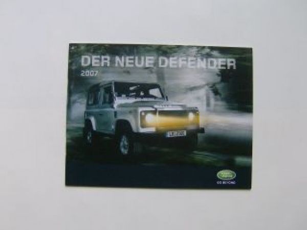 Land Rover Defender 2007 Infopropekt NEU