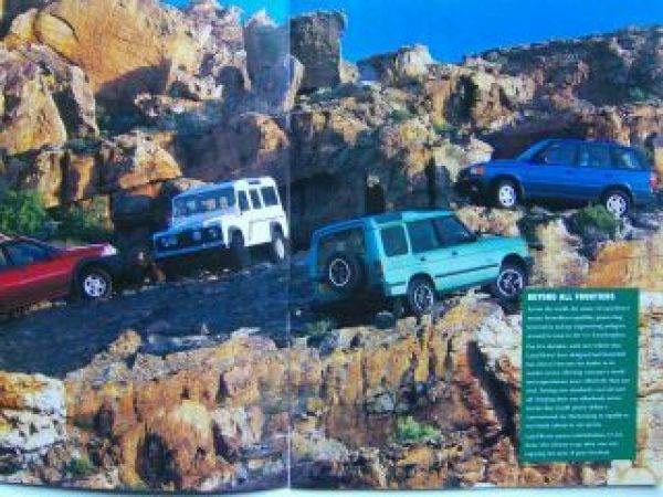 Land Rover Defender, Discovery, Range Rover, Freelander  1998UK