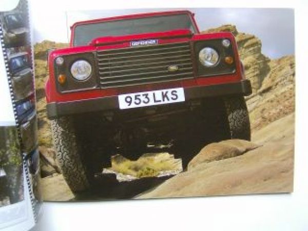 Land Rover Defender 90 110 130 Prospekt 1999 UK Englisch