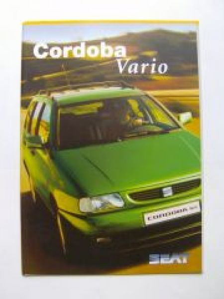 Seat Cordoba Vario Prospekt+ Farben +Preisliste 7/1998