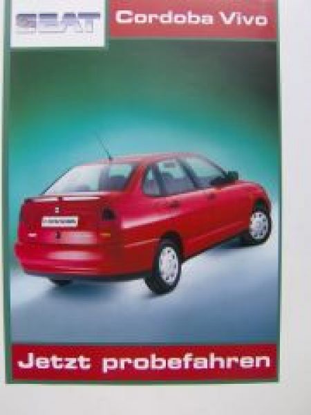 Seat Cordoba Vivo 1,4MPI +1,6i Prospekt NEU