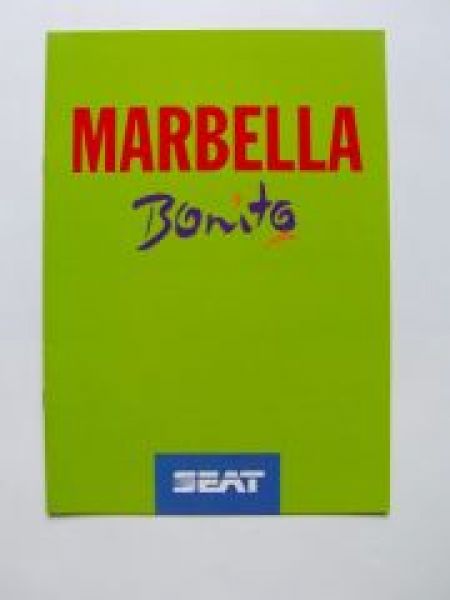 Seat Marbella Bonito Prospekt 4/1993 Rarität NEU