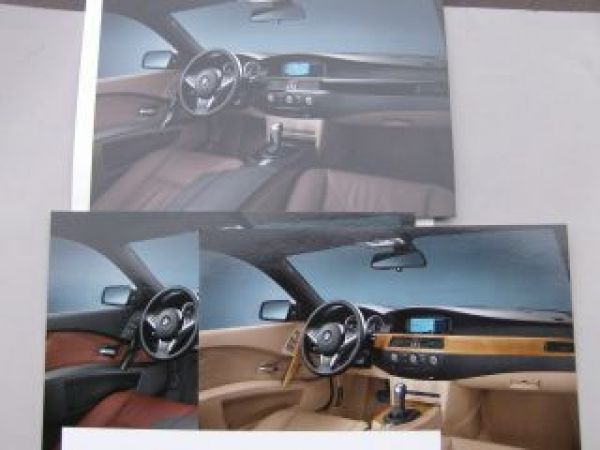 BMW 5er Limousine E60 Individual Interieurpaket Prospekt