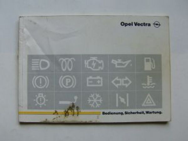 Opel Vectra A Betriebsanleitung 11/1989