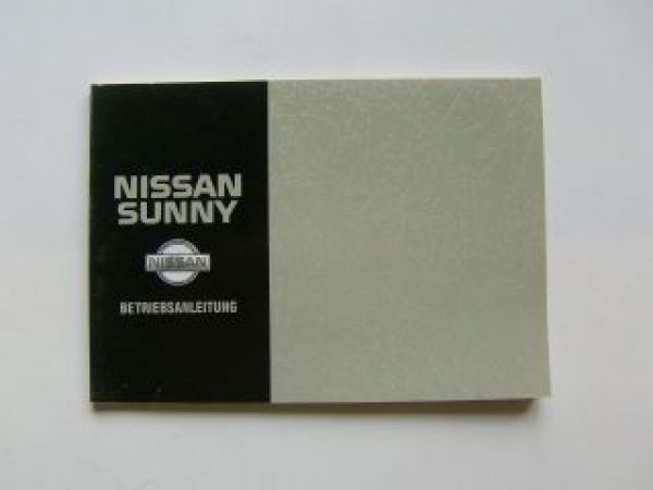Nissan Sunny Betriebsanleitung 11/1994 Rarität