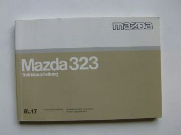 Mazda 323 Betriebsanleitung 1996+Diesel  Rarität