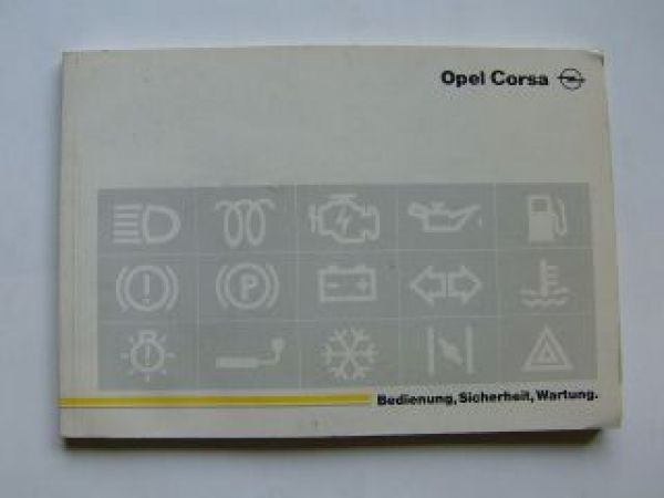 Opel Corsa B Betriebsanleitung 1/1993