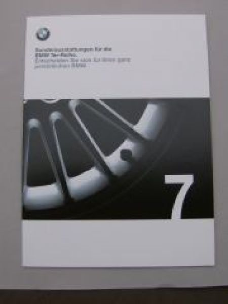 BMW Sonderausstattungen Prospekt 7er E38 Limousine 1999