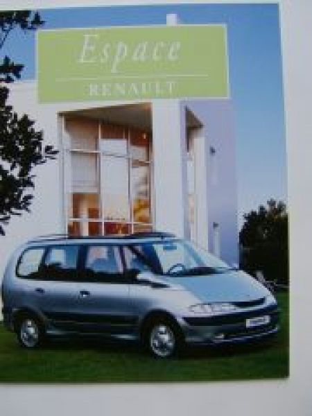 Renault Espace Prospekt 3/1997 Großformat