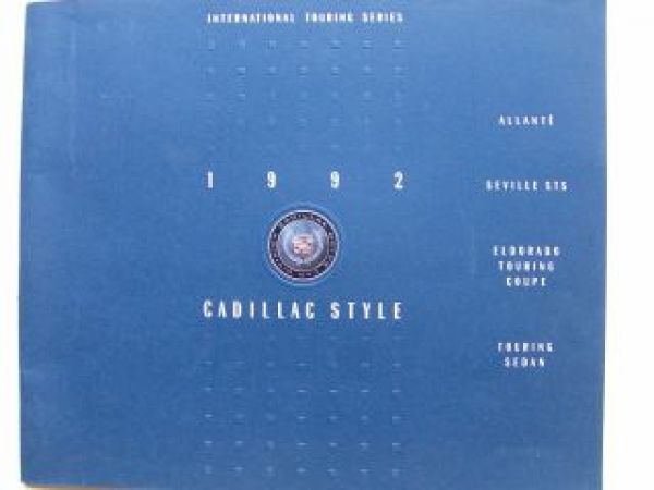 Cadilllac 1992 Allante Seville STS Eldorado Touring Coupe/Sedan