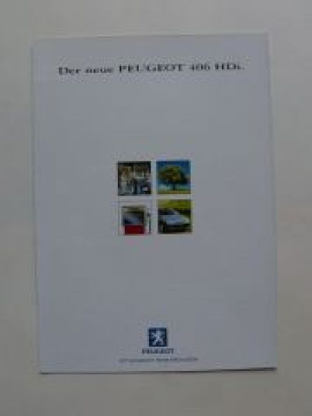 Peugeot 406 HDi Prospekt 10/1998