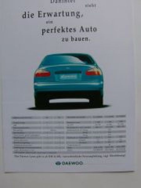 Daewoo Lanos Prospekt SE SX 1.3l 1.5l 1.6l NEU