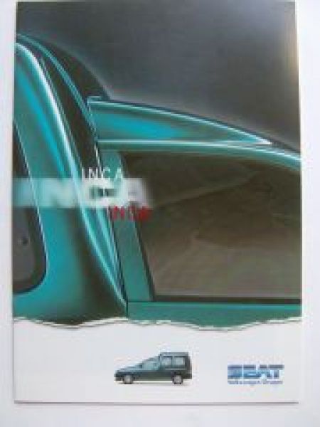Seat Inca Prospekt 3/1996 NEU Rarität
