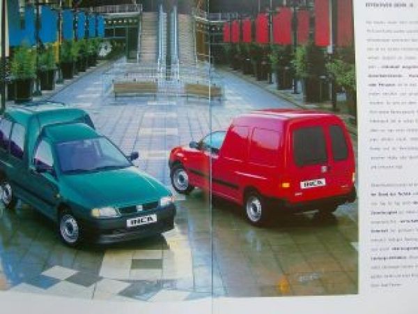 Seat Inca Prospekt 3/1996 NEU Rarität
