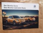 VW Beetle Dune +Cabriolet Prospekt Juni 2016 NEU