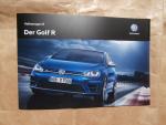 VW Golf VII R Prospekt Mai 2016 Typ 5G NEU +Preisliste